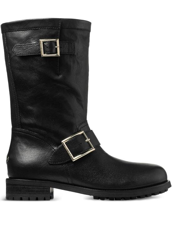 26FW 지미추 부츠 BIKERMID BLACK