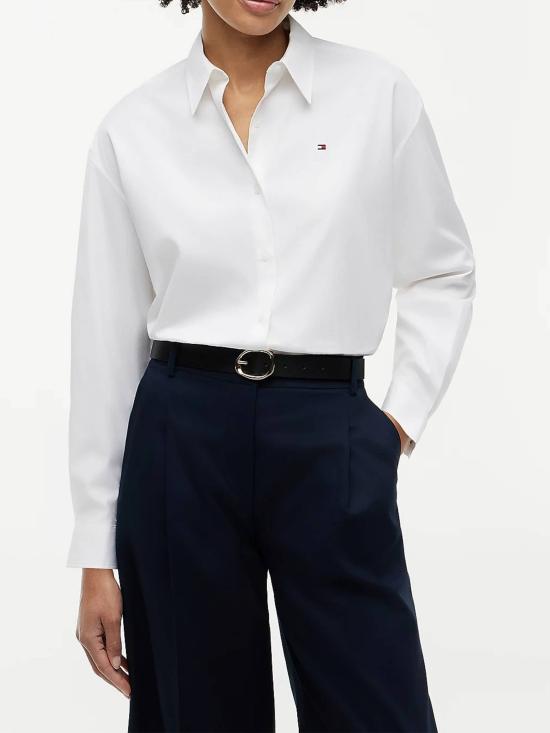 26FW 타미힐피거 셔츠 WW0WW49940 YCF WHITE - TOMMY HILFIGER