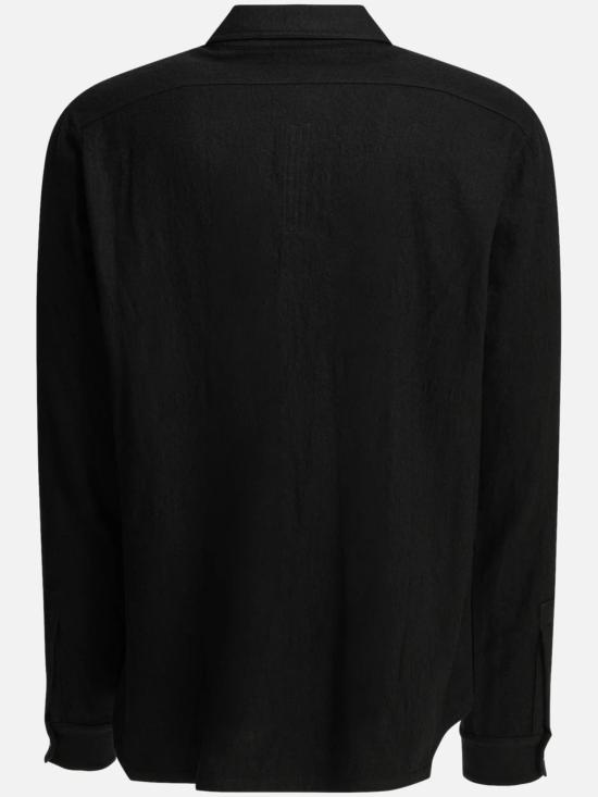 26FW 릭 오웬스 긴팔 셔츠 RU02F4291FLM 09 BLACK - RICK OWENS