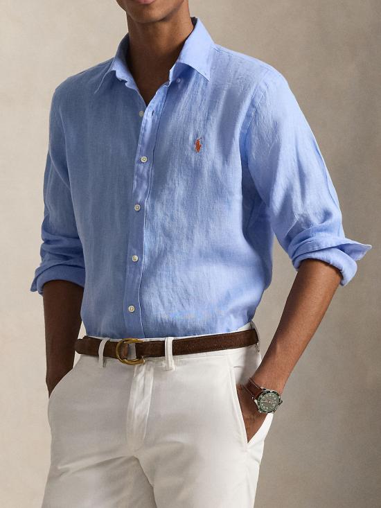 26FW 폴로 랄프로렌 긴팔 셔츠 710968915 504 BLUE - POLO RALPH LAUREN