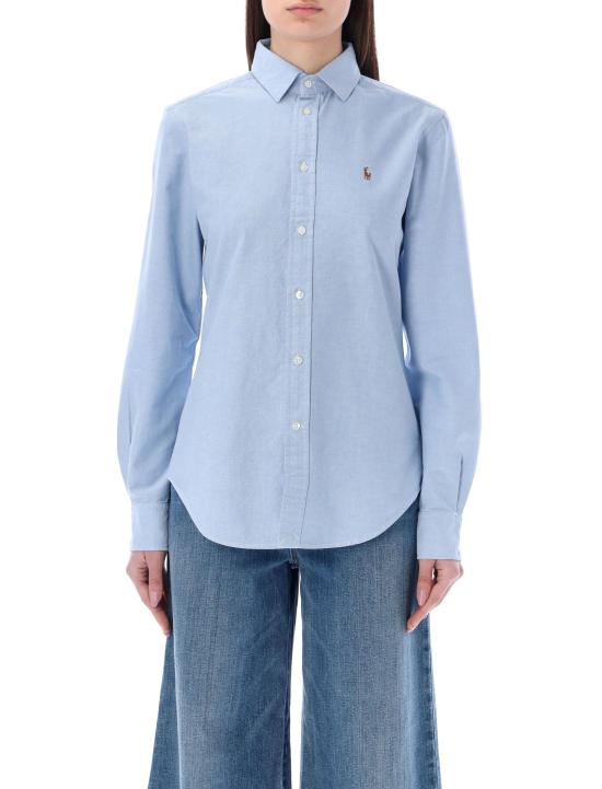 26FW 폴로 랄프로렌 포니 로고 옥스포드 셔츠 211891377 001 BLUE