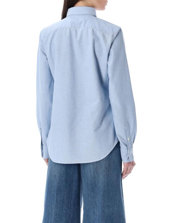 26FW 폴로 랄프로렌 포니 로고 옥스포드 셔츠 211891377 001 BLUE - POLO RALPH LAUREN