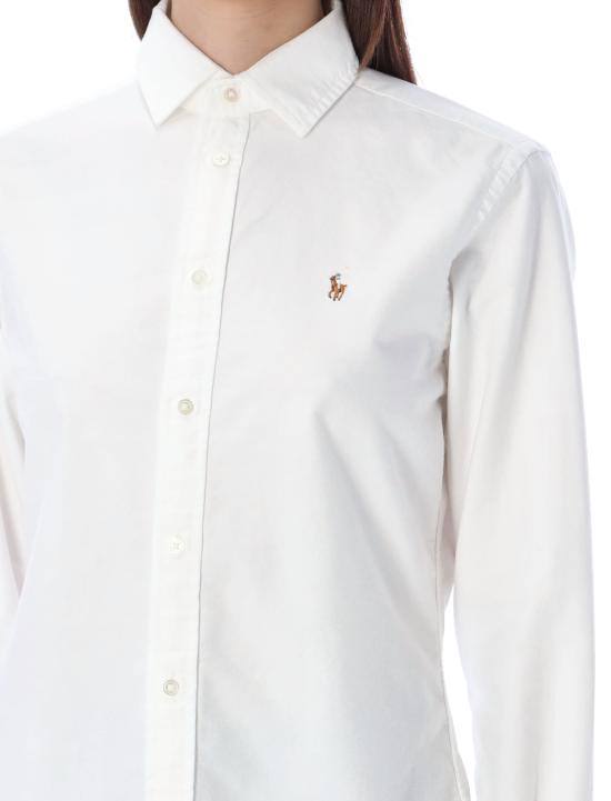 26FW 폴로 랄프로렌 포니 로고 옥스포드 셔츠 211891377 003 WHITE - POLO RALPH LAUREN