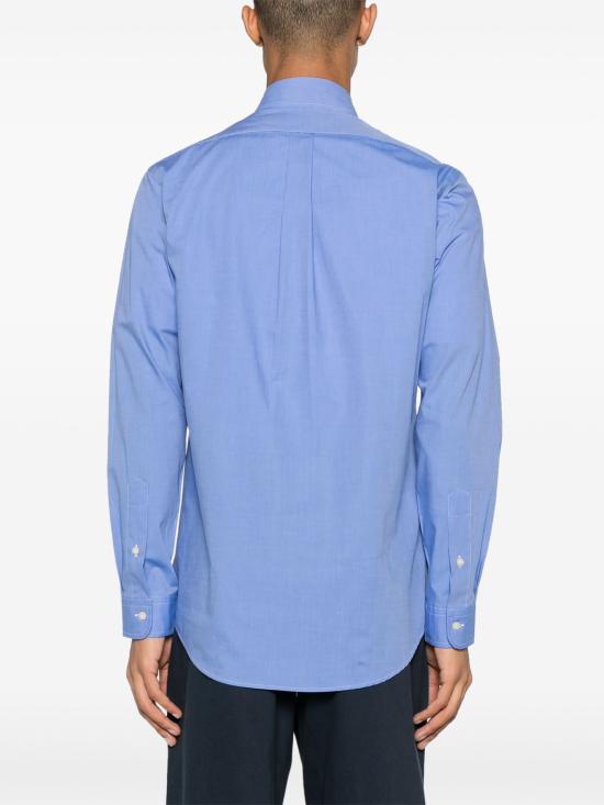26FW 폴로 랄프로렌 커스텀 핏 코튼 포플린 포니 로고 셔츠 710928255 003 BLUE - POLO RALPH LAUREN