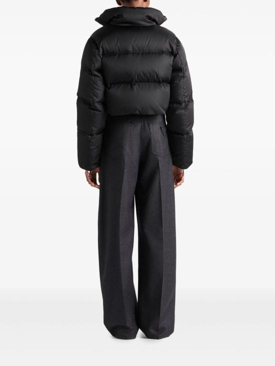 26FW 프라다 크롭 리나일론 다운 재킷 크롭 리나일론 다운 재킷 29D0561WQ8 F0002 BLACK - PRADA