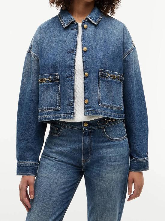 26FW 타미힐피거 데님 자켓 WW0WW50962 1A9 BLUE - TOMMY HILFIGER