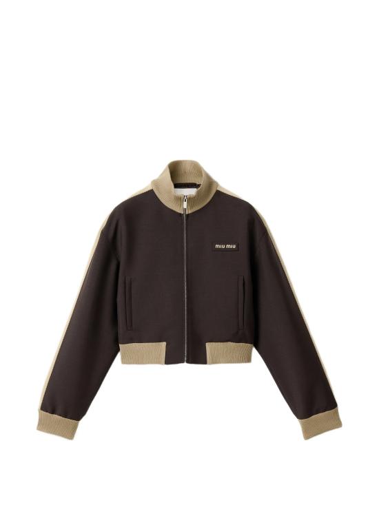 26FW 미우미우 키드 모헤어 블루종 자켓 ML151312I1 F0324 BROWN