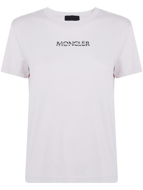 26FW 몽클레어 반팔 티셔츠 L2 093 8C000 12 89B8Q 204 WHITE