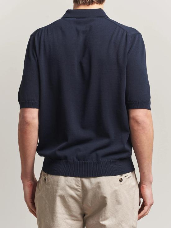 26SS 자노네 폴로 티셔츠 810332ZY318 Z3468 Navy blue - ZANONE