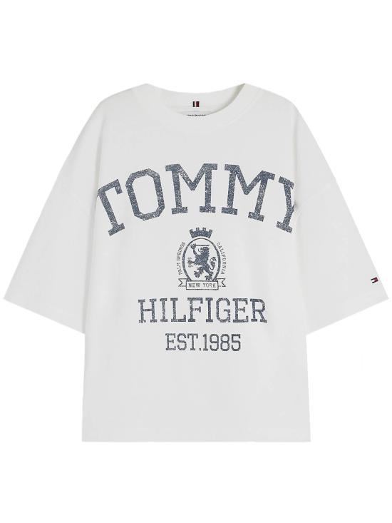 26FW 타미힐피거 반팔 티셔츠 WW0WW50940 YBL WHITE