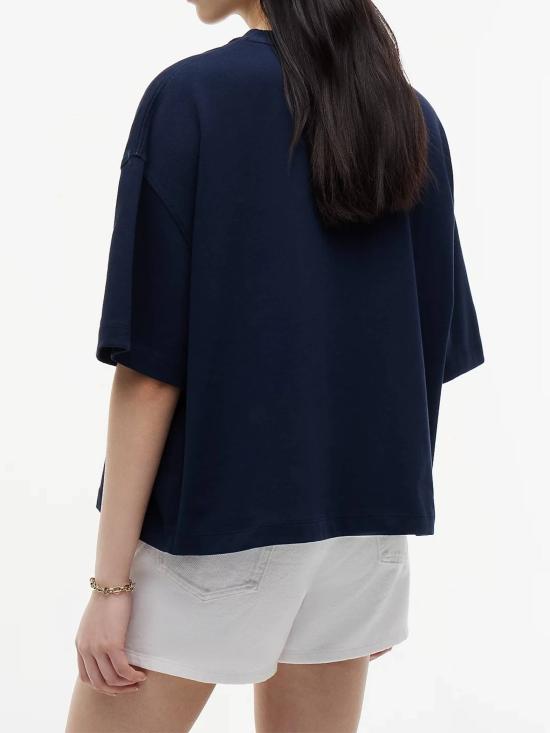26FW 타미힐피거 반팔 티셔츠 WW0WW50940 C1G BLUE - TOMMY HILFIGER