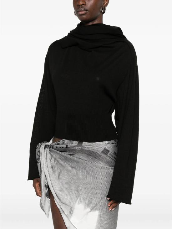 26FW 릭 오웬스 긴팔 티셔츠 RP02F5622M 09 BLACK - RICK OWENS