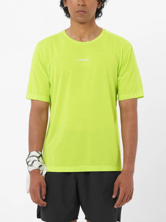 26FW 살로몬 쉐이크아웃 코어 반팔티 LC2778800 ACID GREEN - SALOMON