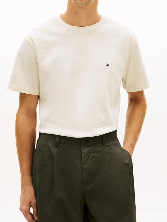 26SS 타미힐피거 반팔 티셔츠 MW0MW42382 Z00 WHITE - TOMMY HILFIGER