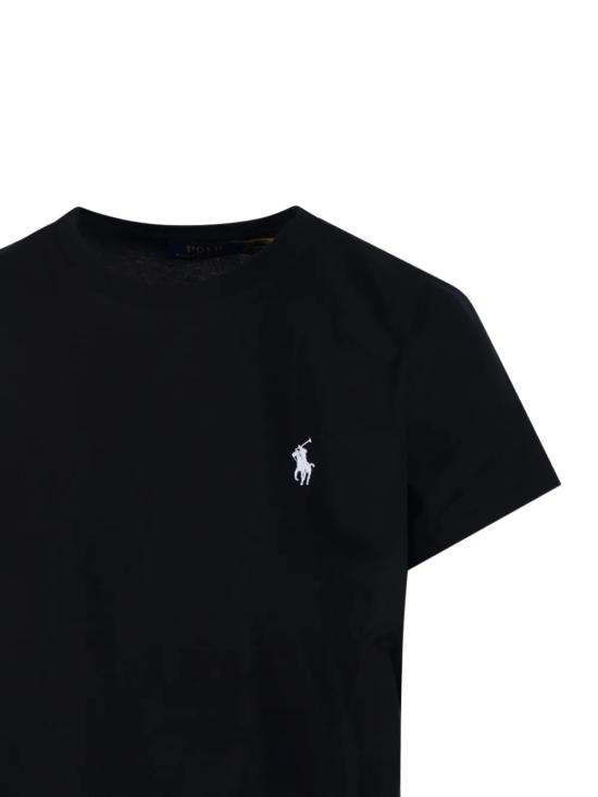 26FW 폴로 랄프로렌 클래식 핏 포니 로고 자수 티셔츠 211B14605 033 BLACK - POLO RALPH LAUREN