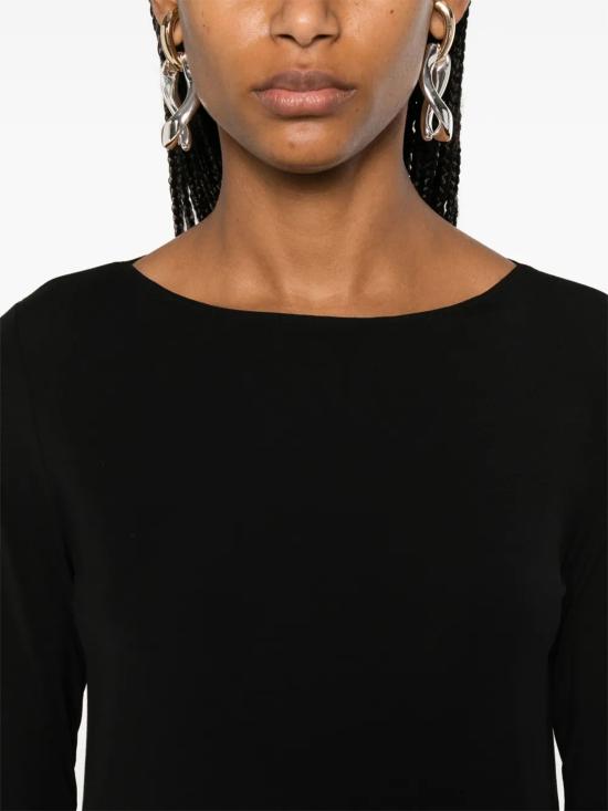 26FW 월포드 긴팔 티셔츠 53336 7005 BLACK - WOLFORD
