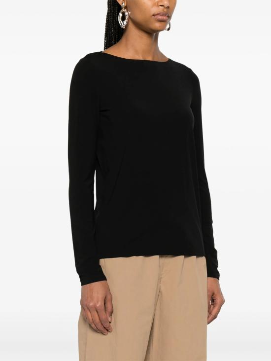 26FW 월포드 긴팔 티셔츠 53336 7005 BLACK - WOLFORD