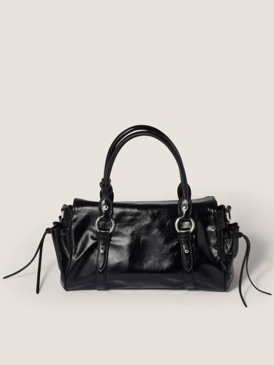 26FW 미우미우 토트백 5BA3332A44 F0002 BLACK - MIU MIU