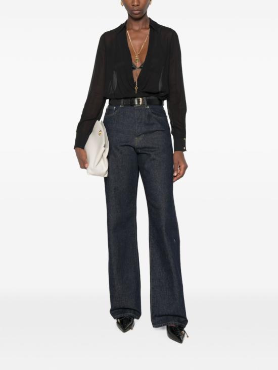 26FW 엘리자베타프랜치 바디수트 티셔츠 CB00966E2 110 BLACK - ELISABETTA FRANCHI