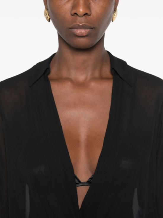 26FW 엘리자베타프랜치 바디수트 티셔츠 CB00966E2 110 BLACK - ELISABETTA FRANCHI