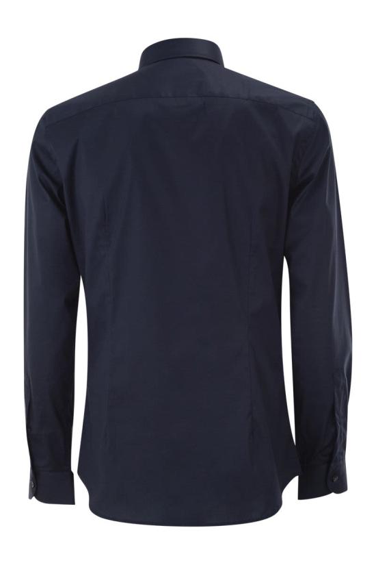 26SS 페이 긴팔 셔츠 NCMA152259SORM U807 Navy blue - FAY