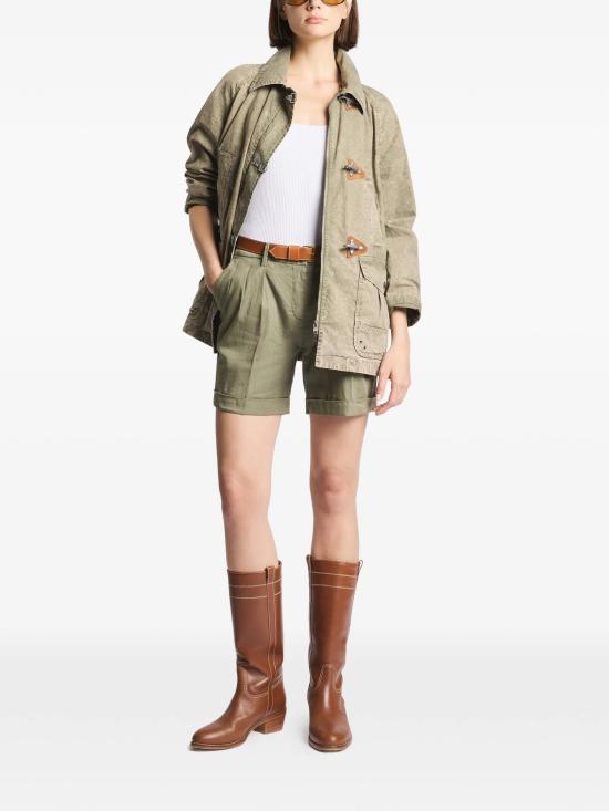 26SS 페이 스트레이트 팬츠 NTW8352547TXMR V201 Olive green - FAY