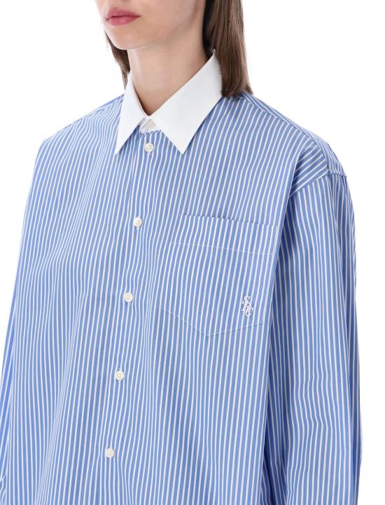 26FW 스포티앤리치 셔츠 SI019711302ST02 3896 BLUE STRIPED - SPORTY & RICH
