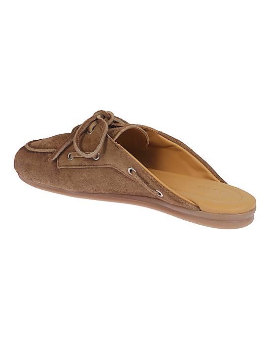 26SS 포사 뮬/슬리퍼 BOATLOAFERMULE SUEDEDARKBROWN - POSA