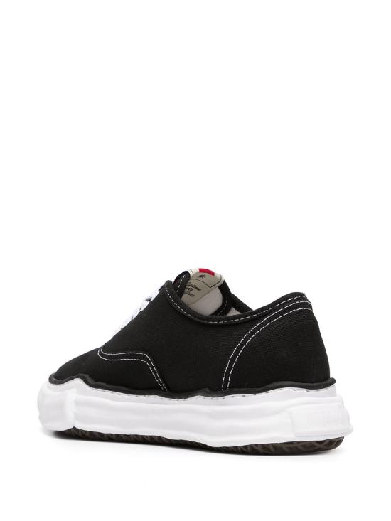 26SS 메종 미하라 야스히로 베이커 OG 솔 캔버스 로우 컷 A02FW704 BLACK - MAISON MIHARA YASUHIRO
