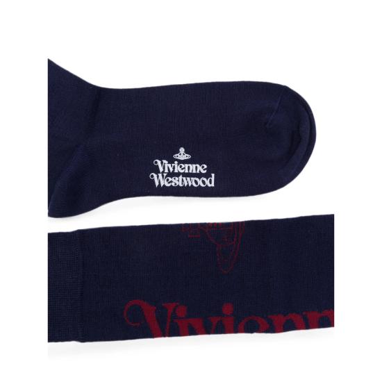 26FW 비비안웨스트우드 양말 81040002 K007Q K410 BLUE - VIVIENNE WESTWOOD