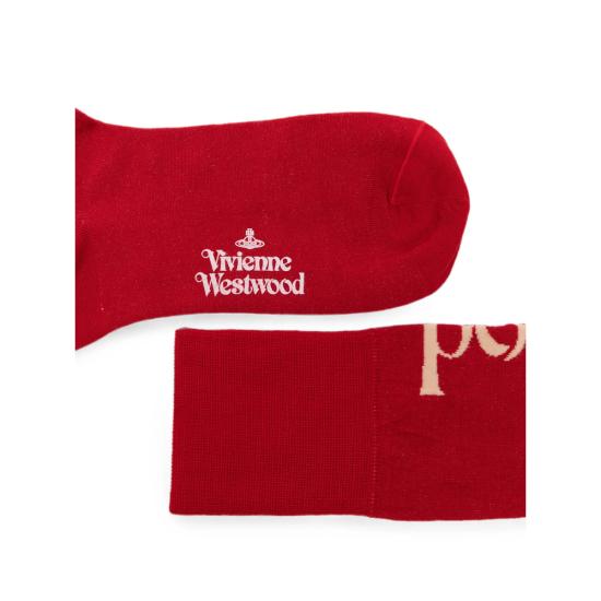 26FW 비비안웨스트우드 양말 81040002 K007Q H401 RED - VIVIENNE WESTWOOD