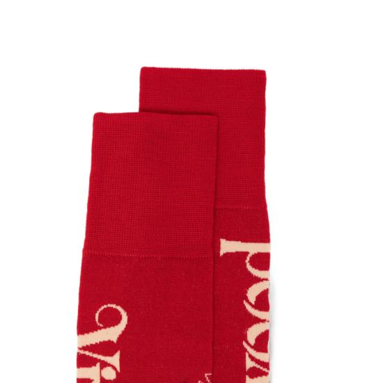 26FW 비비안웨스트우드 양말 81040002 K007Q H401 RED - VIVIENNE WESTWOOD