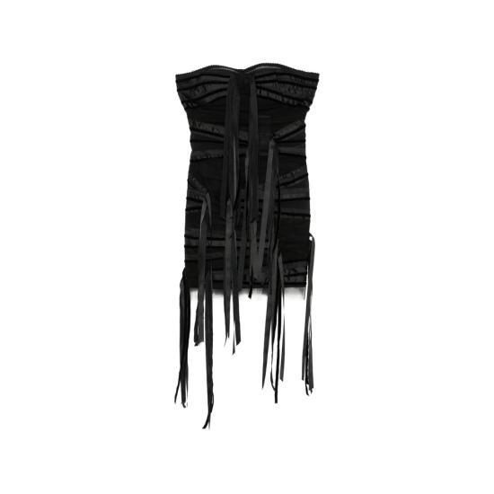26FW 디 아티코 원피스 261WCA00521 EMB030RA 100 BLACK
