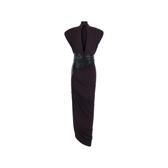 26FW 안다마네 원피스 T200121A TJV053 RONOI PURPLE BLACK - ANDAMANE