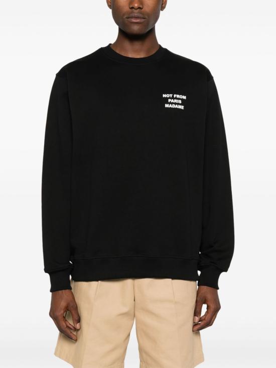 26FW 드롤드무슈 긴팔 티셔츠 PERMSW149CO127 BL Nero - DROLE DE MONSIEUR