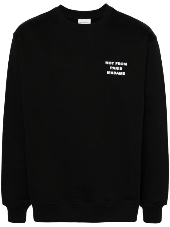 26FW 드롤드무슈 긴팔 티셔츠 PERMSW149CO127 BL Nero