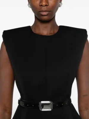 26FW 뮈글러 미디 원피스 COM1RO18041020 1999 Black - MUGLER