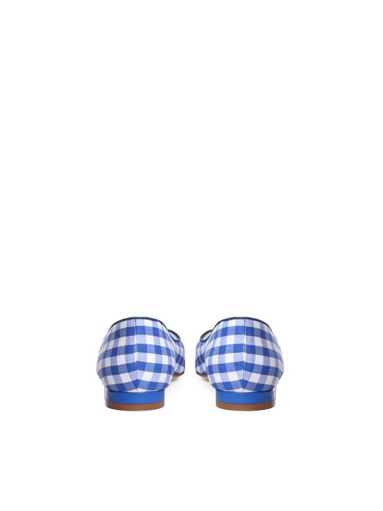 26SS 마놀로 블라닉 플랫 슈즈 2262026 979A White blue - MANOLO BLAHNIK