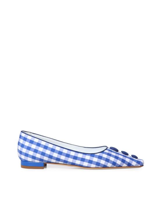 26SS 마놀로 블라닉 플랫 슈즈 2262026 979A White blue