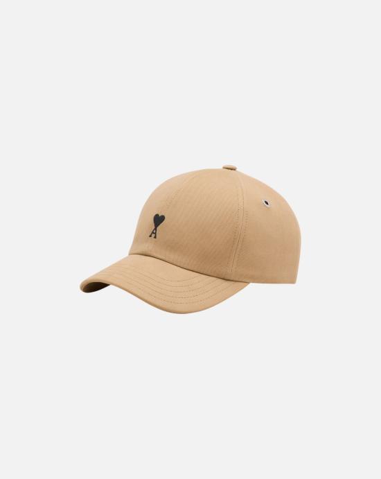  아미 코튼 ADC 자수 볼캡 UCP265 AW0041 A184 Beige mastic