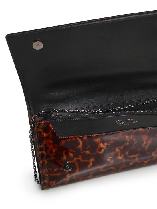 26FW 로저비비에 클러치/파우치 RBWAORC2200VMY 0ZIH Brown black - ROGER VIVIER