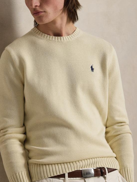 26FW 랄프 로렌 스웨터 코톤 레귤러 핏 크레마의 말리아 지로콜로 - RALPH LAUREN