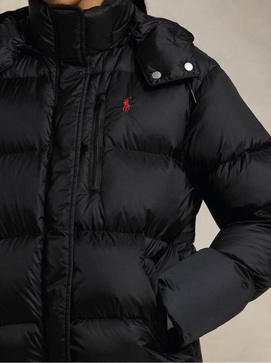 26FW 랄프 로렌 숏패딩 Piumino Idrorepellente con Cappuccio Nero - RALPH LAUREN