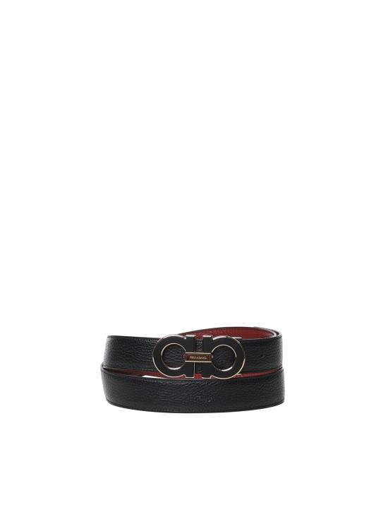 26SS 살바토레 페라가모 벨트 670460 790866008 BLACK RED