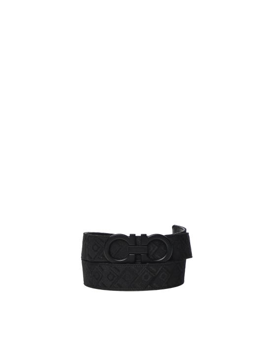 26SS 살바토레 페라가모 벨트 670383 776397003 NERO LOGO NERO LUCIDO