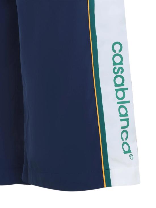 26FW 카사블랑카 트레이닝/조거 팬츠 MPF26TR458 01 Navy green white yellow - CASABLANCA