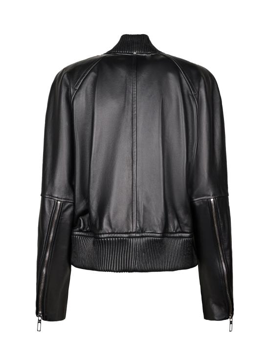26FW 스포트막스 가죽 자켓 2622446011600 002 BLACK - SPORTMAX