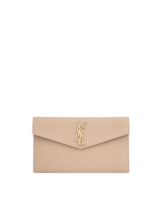 26SS 생로랑 업타운 파우치 클러치백 565739 1GF0J2721 Dark beige - SAINT LAURENT