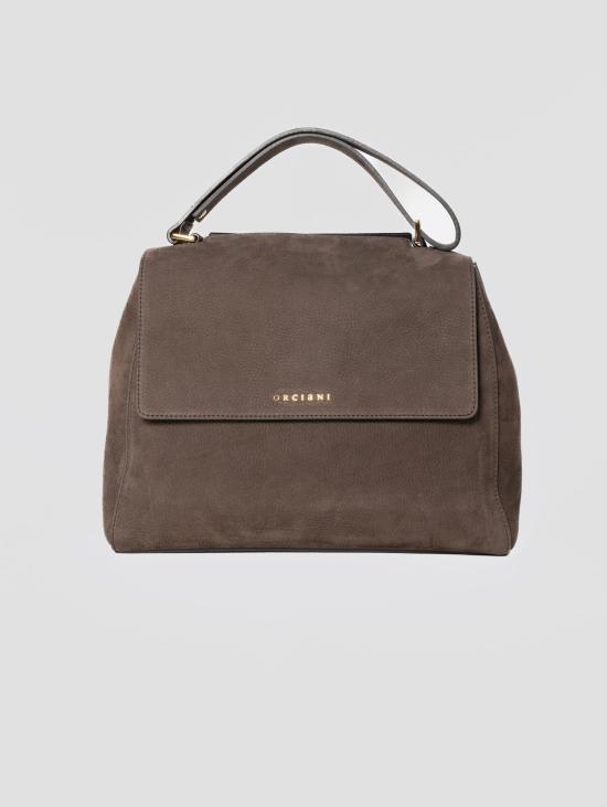 26FW 오르치아니 숄더백 Nabucco Testa di Moro의 Borsa Sveva a Mano Media