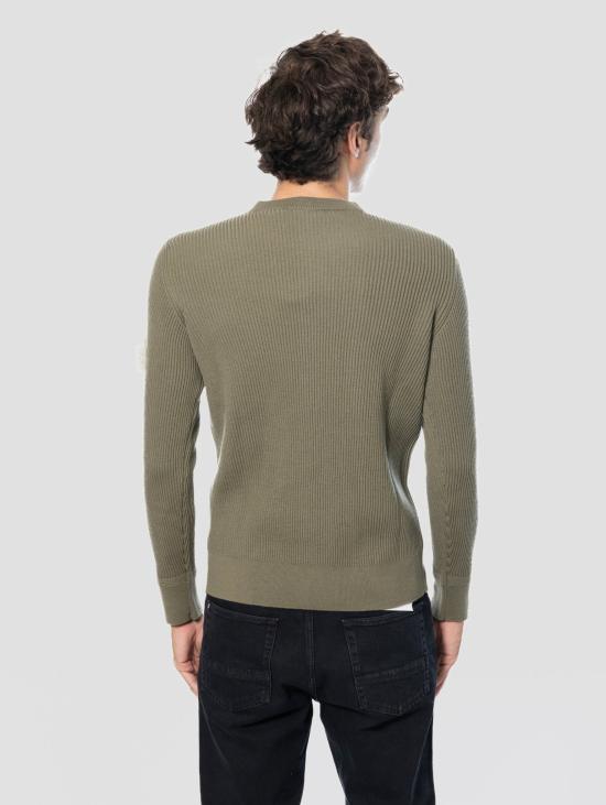 26FW 스톤 아일랜드 스웨터 Lana RWS Verde의 코스틴과 Maglione Girocollo - STONE ISLAND